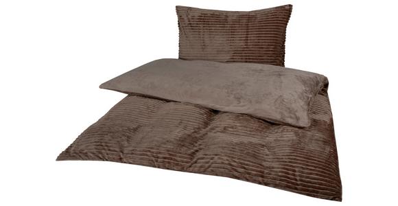 Bettwäsche 140x200 Cm Sina Taupe - Taupe, MODERN, Textil (140/200cm) - Luca Bessoni