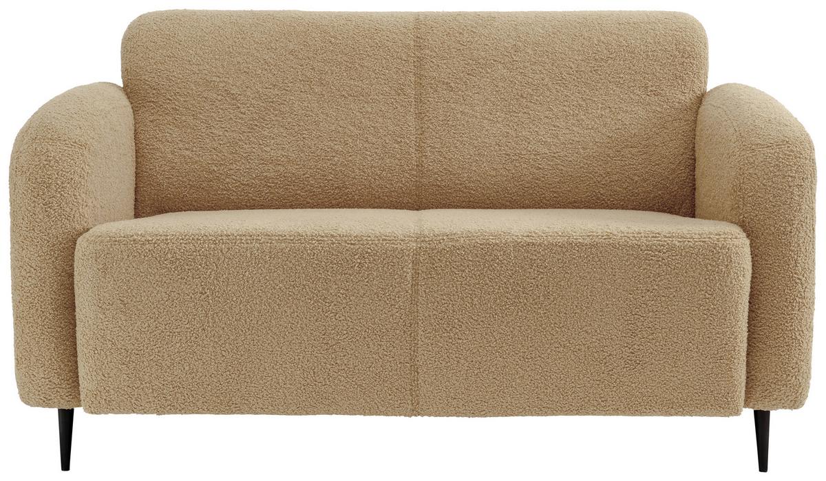 Sitzgarnitur 2-Tlg. Marone Creme - Creme/Schwarz, MODERN, Textil (180/76/90cm) - Livetastic