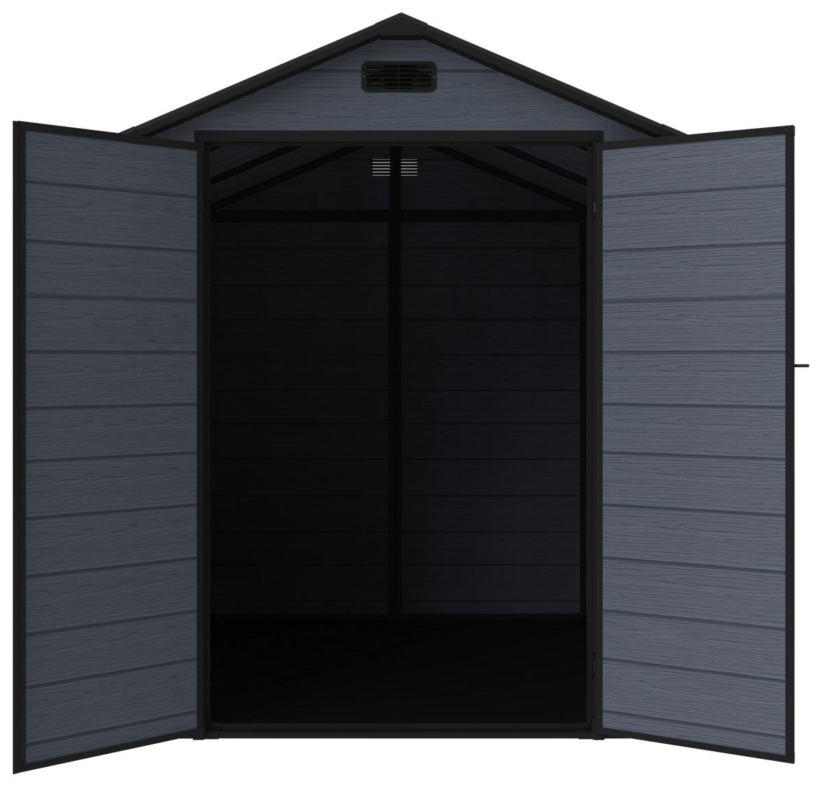 Gartenhaus Nantes - Grau, MODERN, Kunststoff/Metall (182/219/182cm) - Beldano