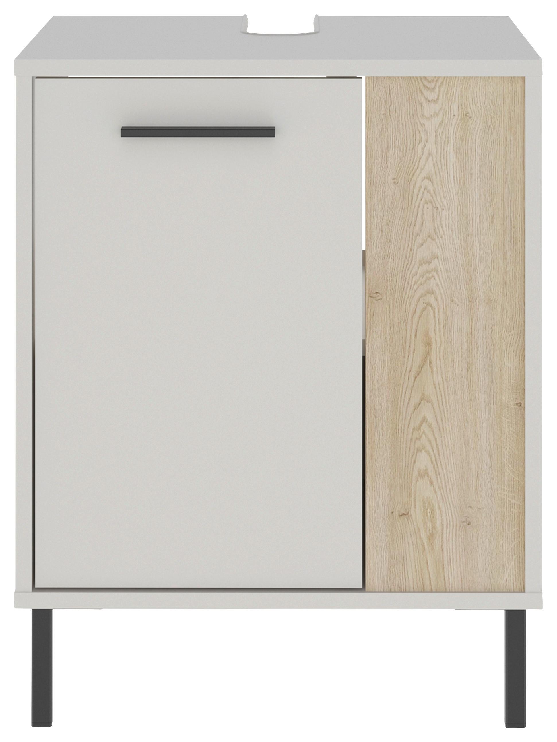 WASCHBECKENUNTERSCHRANK Empoli, Kaschmir B: 51 cm - Kaschmir/Eichefarben, MODERN, Holzwerkstoff (51/65/45cm)