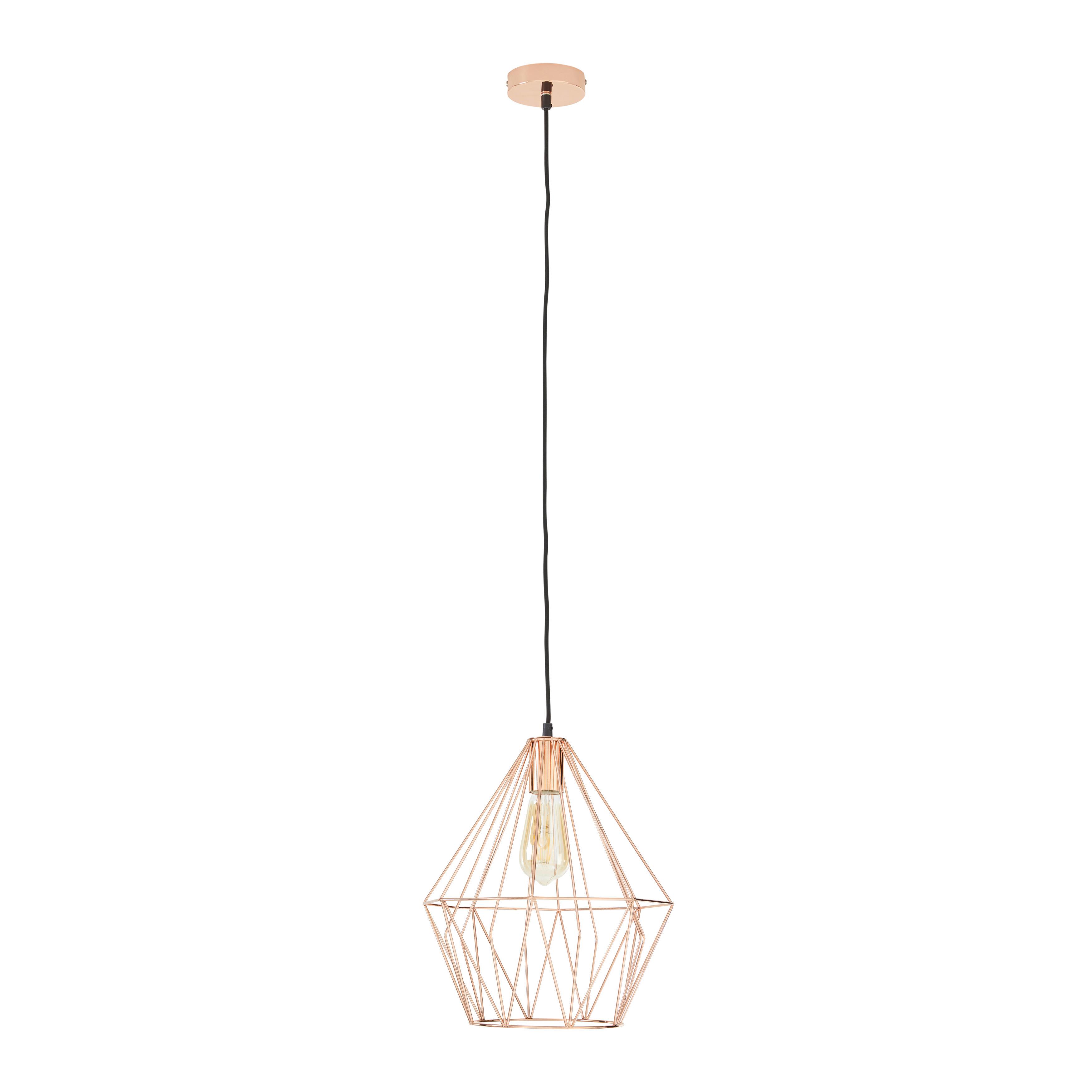 Závěsné svítidlo Skeletton 30/110 cm, 60 Watt - měděné barvy, kov (30/110cm) - Modern Living