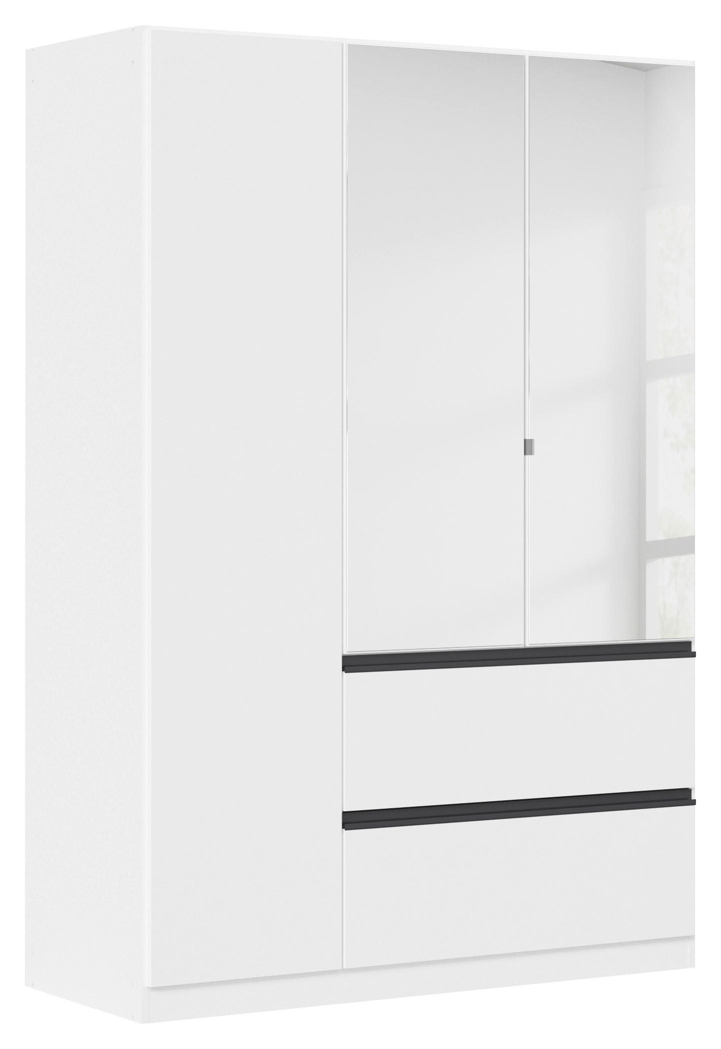 Drehtürenschrank Costa Weiß B: 136 cm - Weiß, MODERN, Holzwerkstoff (136/197/54cm) - Rauch Möbel