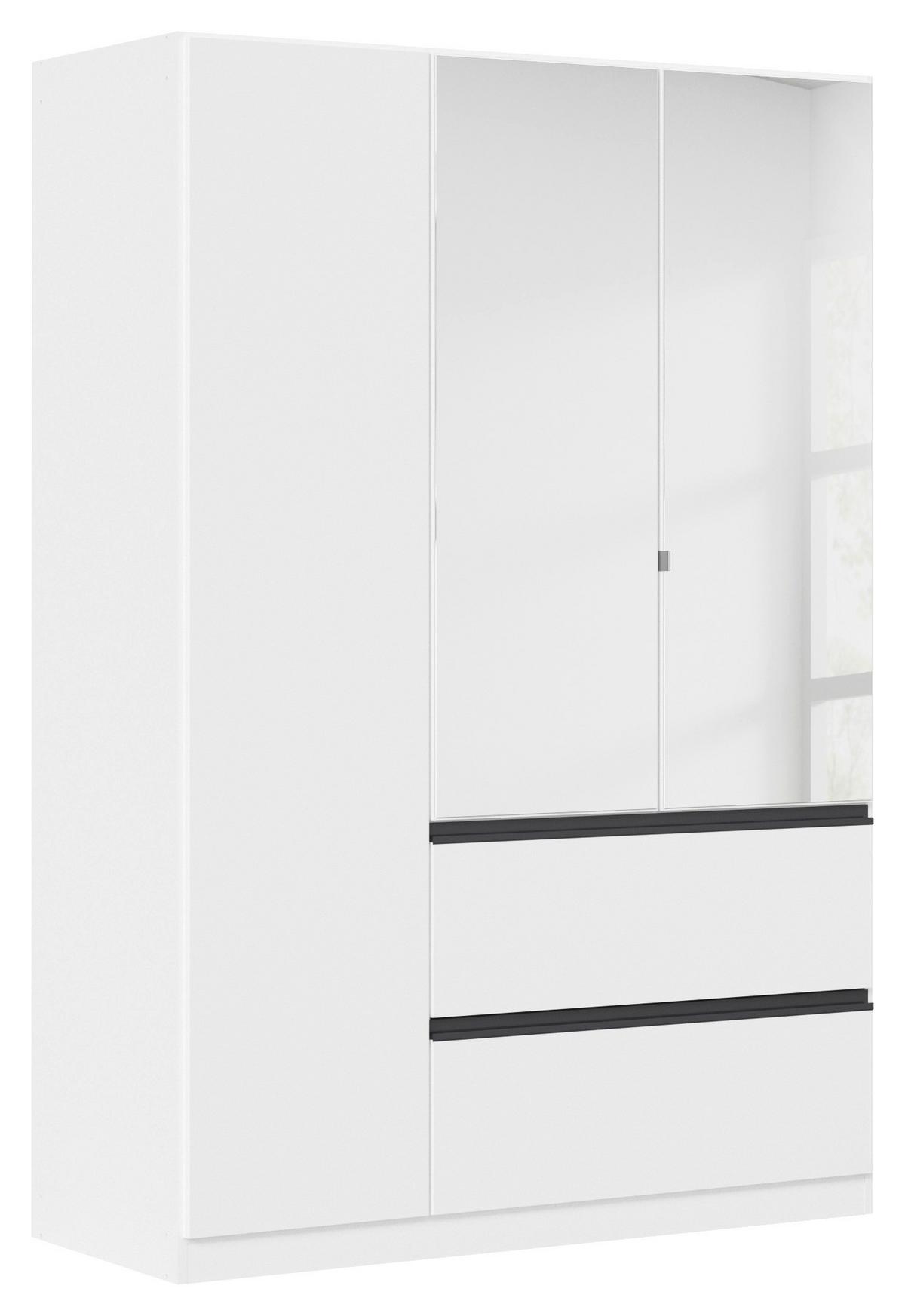 Drehtürenschrank Costa Weiß B: 136 cm - Weiß, MODERN, Holzwerkstoff (136/197/54cm) - Rauch Möbel
