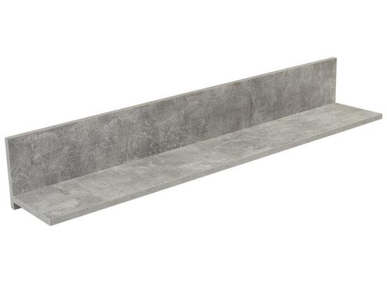 Nást. Police Se Zadním Panelem Malta - šedá, Moderní, kompozitní dřevo (128/18/20cm) Nást. Police Se Zadním Panelem Malta - šedá, Moderní, kompozitní dřevo (128/18/20cm)