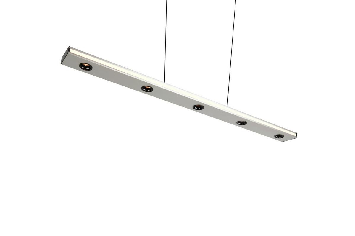 LED-Pendelleuchte 353010107 Graham - Weiß/Nickelfarben, Design, Kunststoff/Metall (109/9/200cm) - Trio Leuchten