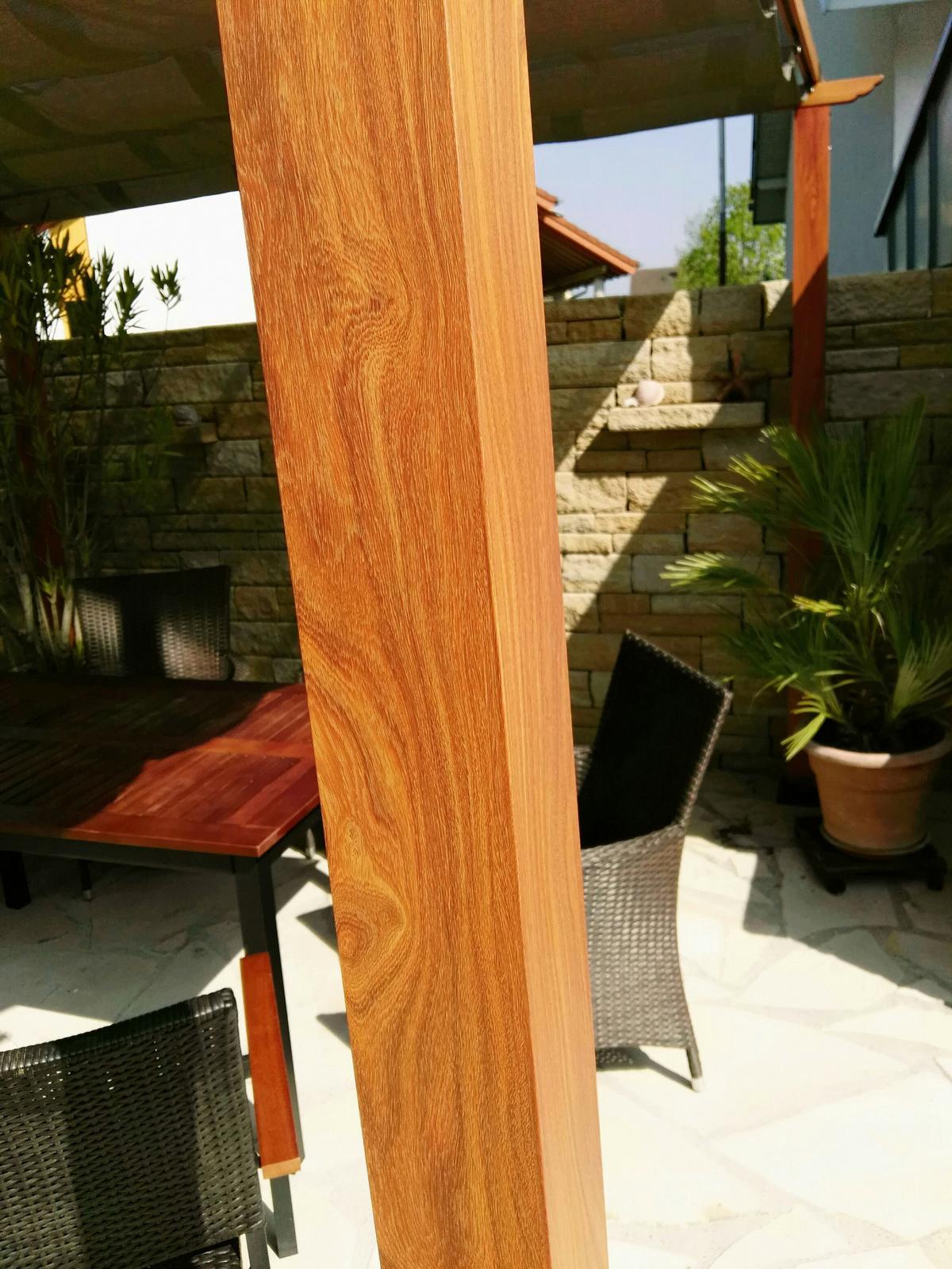 Pergola FLORIDA 11x11 - světle hnědá, Basics, kov/plast (350/235/350cm)