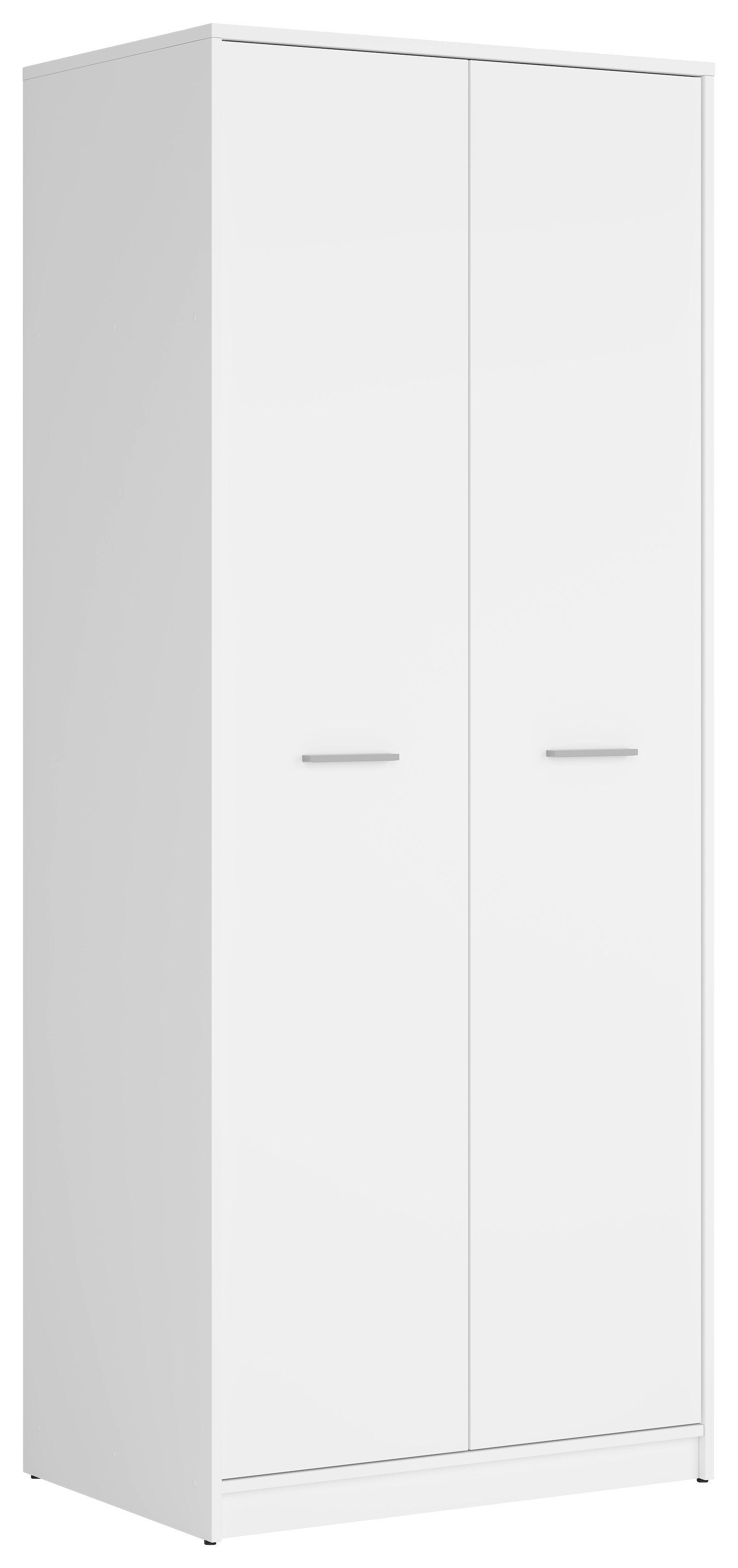 Drehtürenschrank 80 cm Nero Plus Weiß