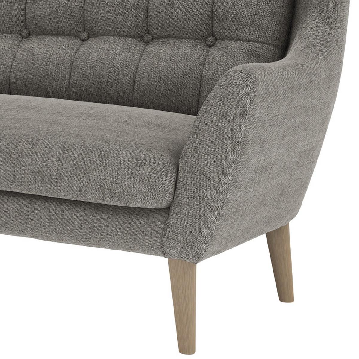 Ecksofa Henry Dunkelgrau S: 250x173 cm - Eichefarben/Dunkelgrau, KONVENTIONELL, Textil (250/173cm) - Trendmanufaktur