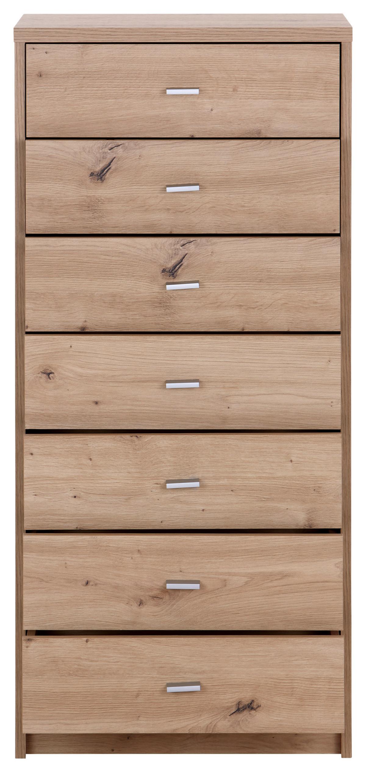 Kommode B: 50 cm 4-You New Eiche Artisan Dekor - Eiche Artisan, MODERN, Holzwerkstoff (50/111,4/34,6cm)