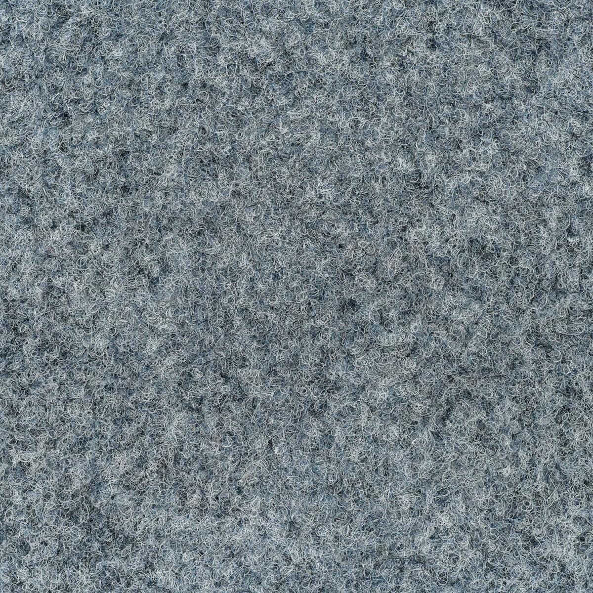 Teppichfliese Graublau Solid Vel 50x50 cm Florhöhe 4 mm - Graublau, Basics, Textil (50/50cm)