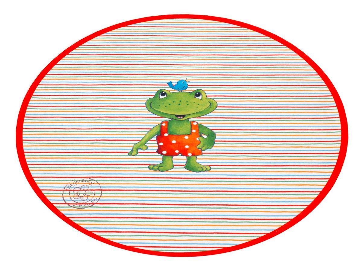 Kinderteppich Ga-614 100 Rund - Rot/Orange, Trend, Textil (100cm)