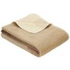 Kuscheldecke Braun/Naturfarben 150x200 cm Streifen - Braun/Naturfarben, KONVENTIONELL, Textil (150/200cm) - Ibena