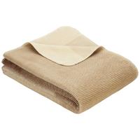Kuscheldecke Braun/Naturfarben 150x200 cm Streifen - Braun/Naturfarben, KONVENTIONELL, Textil (150/200cm) - Ibena