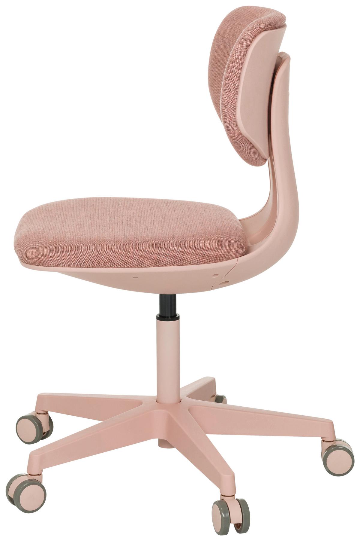 Jugenddrehstuhl Kid Colore Rosa B: 51 cm - Rosa, MODERN, Kunststoff/Textil (51/72- 87/51cm) - MID.YOU