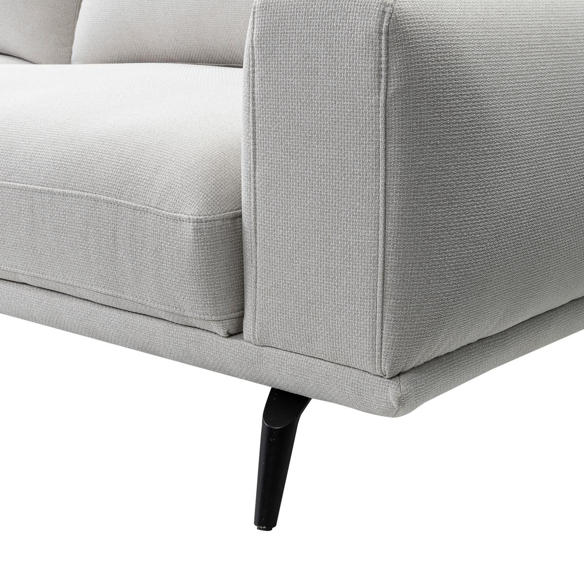3-sitzer-sofa Selene Creme, B: 242 Cm - Creme/Schwarz, MODERN, Textil (242/89/115cm) - MID.YOU