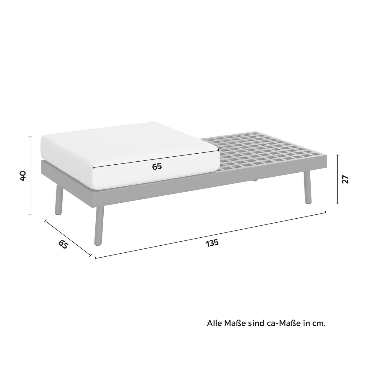 TERASOVÁ SEDACÍ SOUPRAVA EMMA - tmavě šedá, Moderní, kov/dřevo (220/79/87cm) - Bessagi Garden