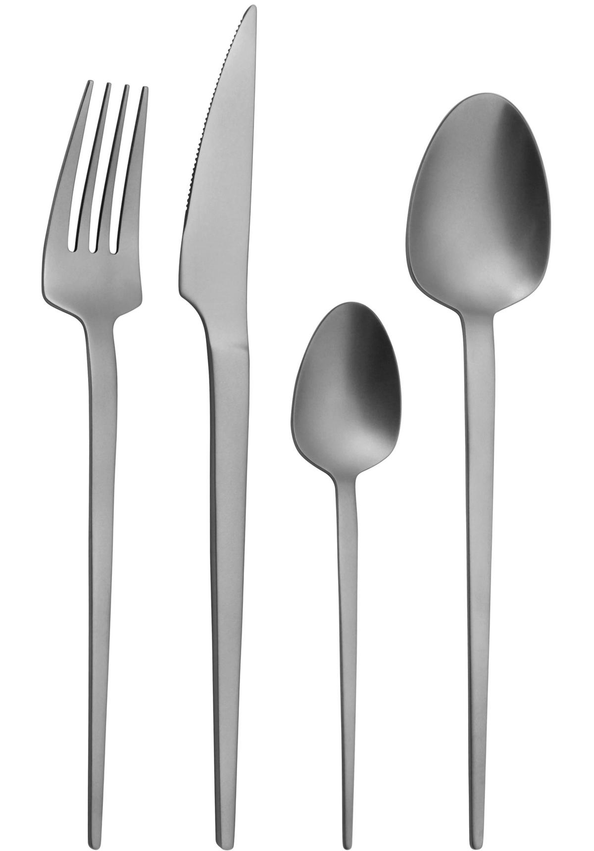 Sada příborů 16-dílná - barvy nerez oceli, Moderní, kov - Modern Living