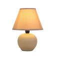 Tischlampe Cindy Beige mit Schnurschalter - Beige/Schwarz, ROMANTIK / LANDHAUS, Keramik/Kunststoff (18/24cm) - James Wood