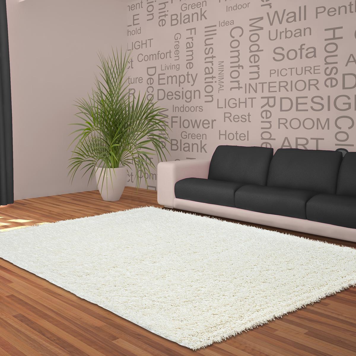 Hochflor Teppich Creme Dream 60x110 Cm - Creme, KONVENTIONELL, Textil (60/110cm) - Novel