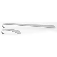 Schuhlöffel Stahl L: 15 cm & 41 cm 2 Stück - Chromfarben, KONVENTIONELL, Metall - Homezone