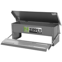 Futterbehälter Zi-fa5 189x51x32 Cm Grau - Grau, Basics, Metall (189/51/32cm) - Zipper