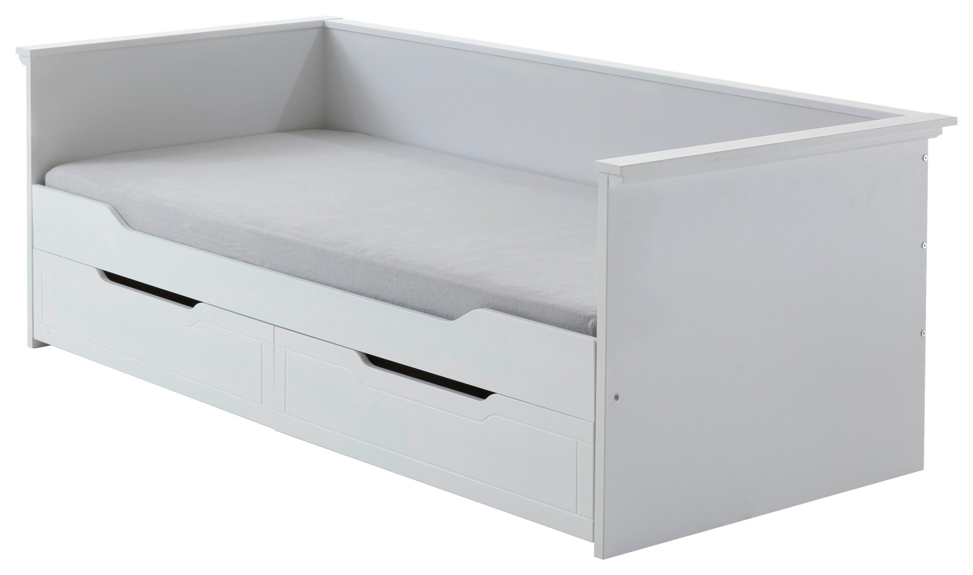 Posteľ 90-180x200cm - farba buka/biela, Modern, drevo/kompozitné drevo (90/200cm) - MID.YOU