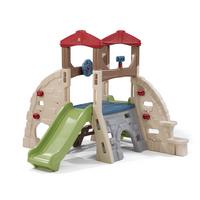 Spielturm Kunststoff Mit Kletterwand Hellgrün Steo - Hellgrün, KONVENTIONELL, Kunststoff (254/180,3/235cm) - Ambia Garden