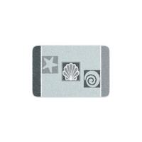 Badematte Ayla - Grau, Basics, Textil (60/90cm) - Grund