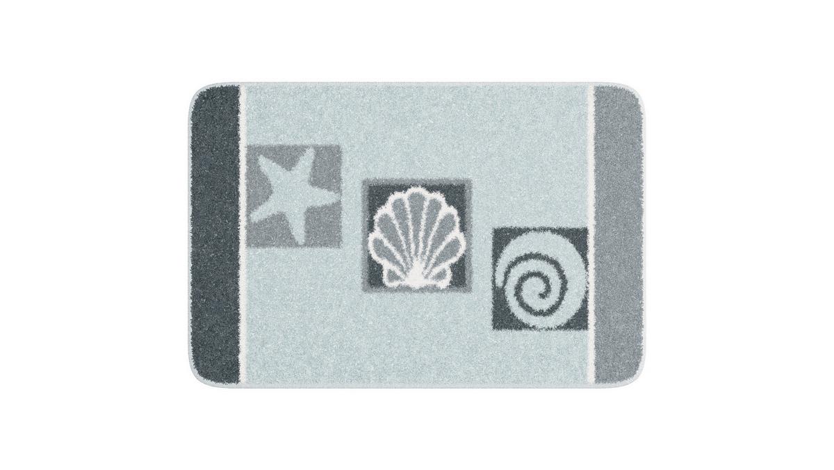 Badematte Ayla - Grau, Basics, Textil (60/90cm) - Grund