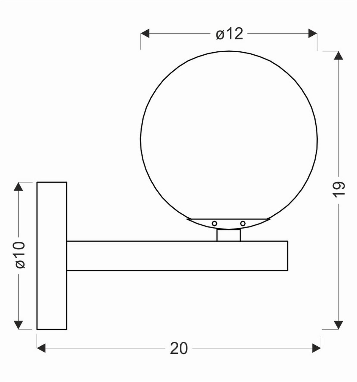 Wandleuchte 21-44129 Kama - Goldfarben/Graphitfarben, KONVENTIONELL, Metall (20/12/19cm)