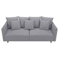 3-Sitzer-Sofa Mit Schlaffunktion Sofia B: 223 cm - Schwarz/Grau, Design, Textil (223/96/95cm) - MID.YOU