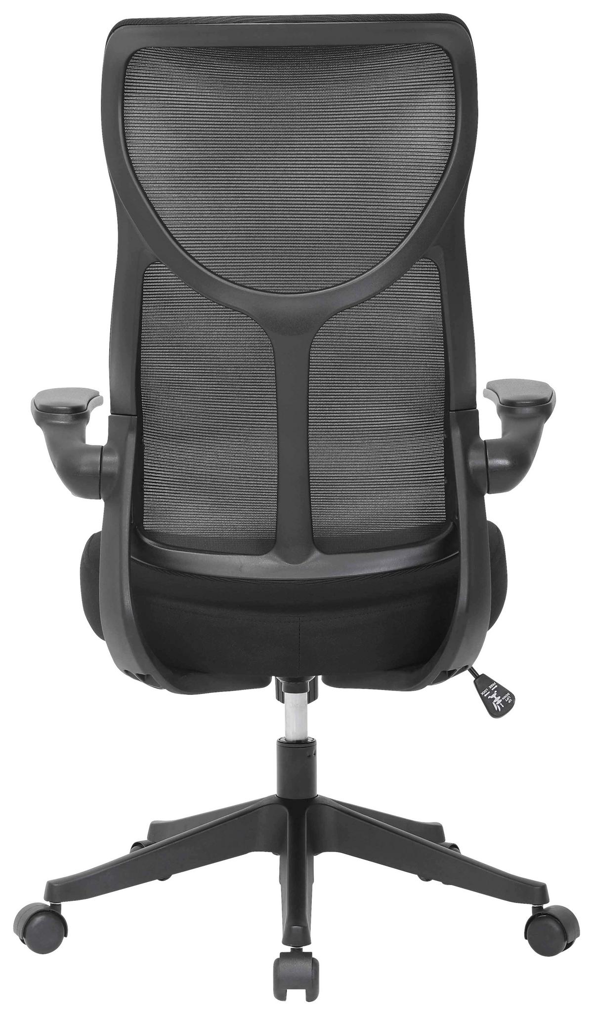 Otočná stolička ROXY - čierna, Design, kov/drevo (63/106-114/68cm) - Mömax