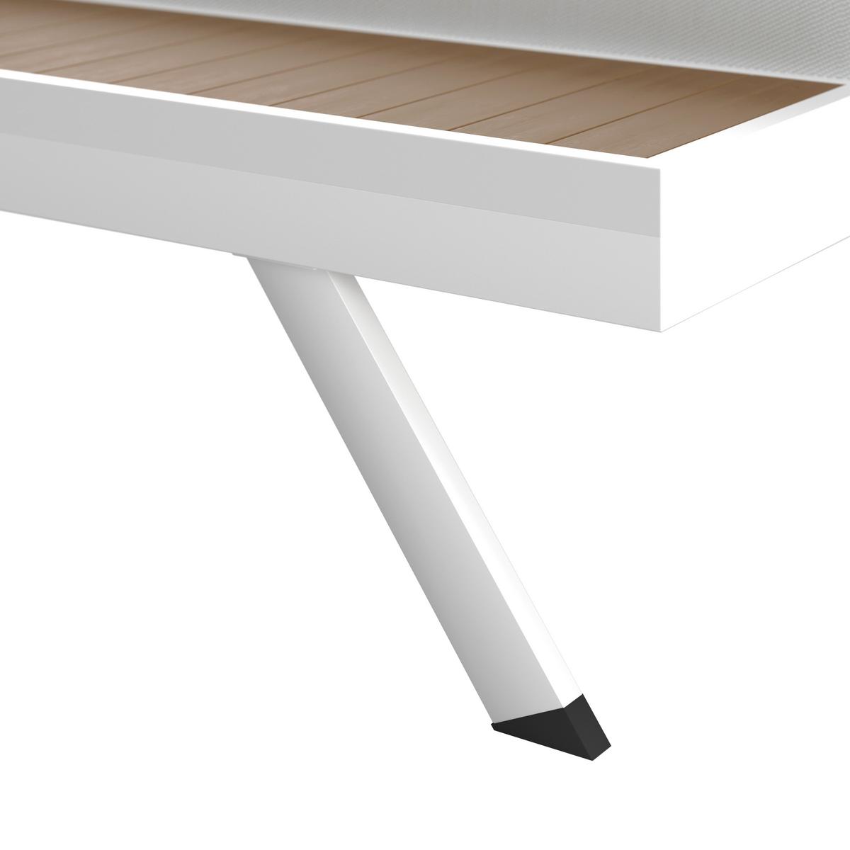 ZAHRADNÍ LEHÁTKO AVOLINA - bílá/světle šedá, Moderní, kov/textil (199/30/86cm) - Bessagi Garden