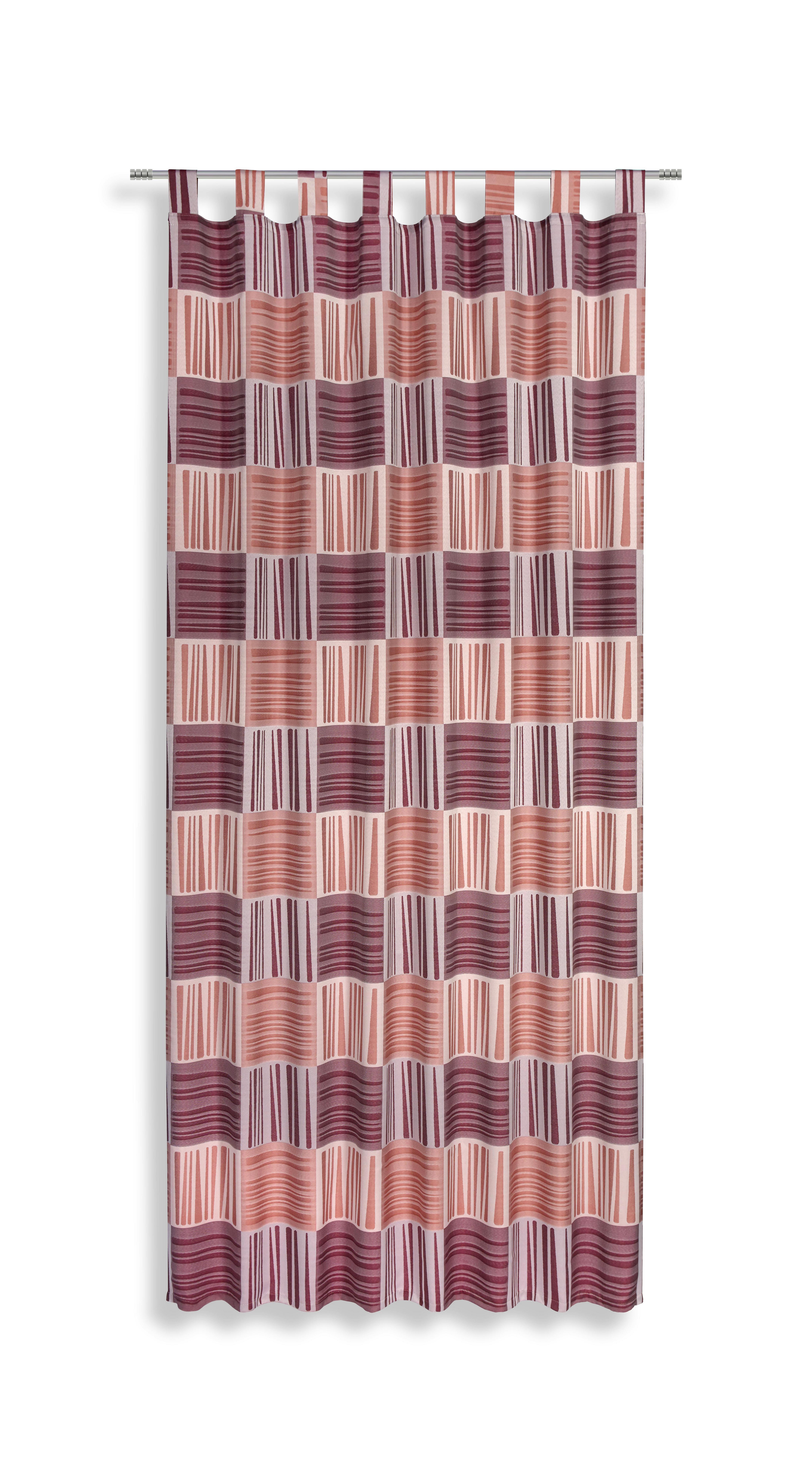 Kombivorhang Lina - Beere, MODERN, Textil (140/255cm) - Luca Bessoni