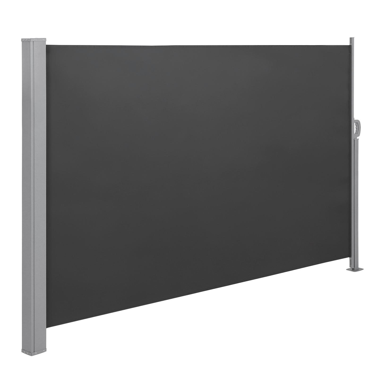 Seitenmarkise Grau BxH: 350x160 cm - Grau, Basics, Textil/Metall (350/160cm) - Modante