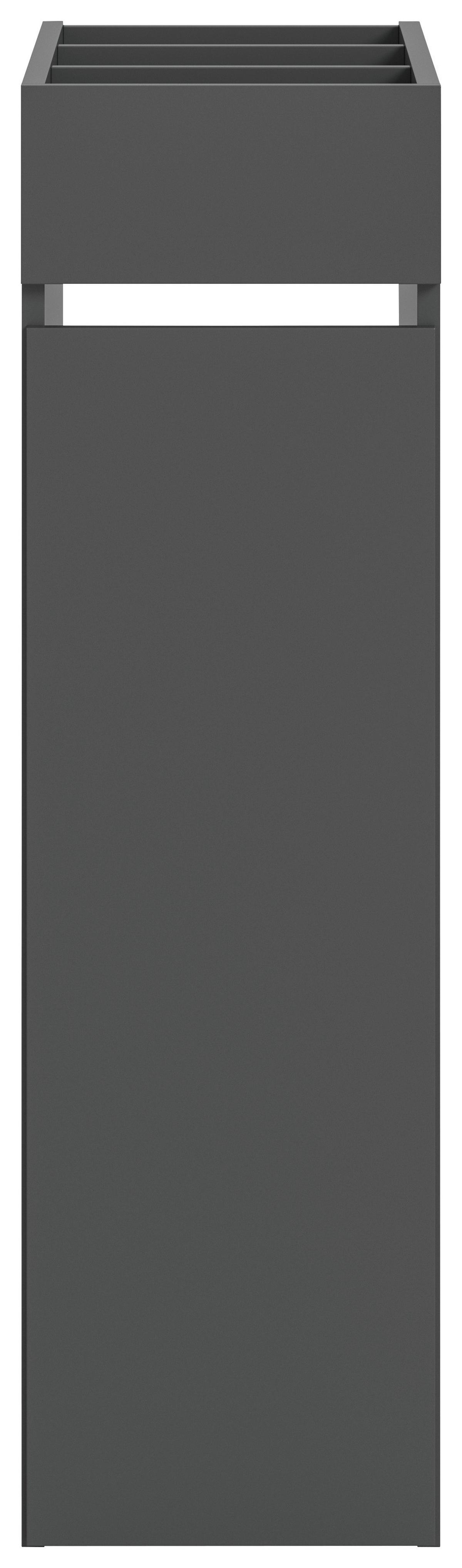 Badezimmerregal Free Anthrazit B: 29 cm - Anthrazit, Basics, Holzwerkstoff/Kunststoff (29/101/60cm) - MID.YOU