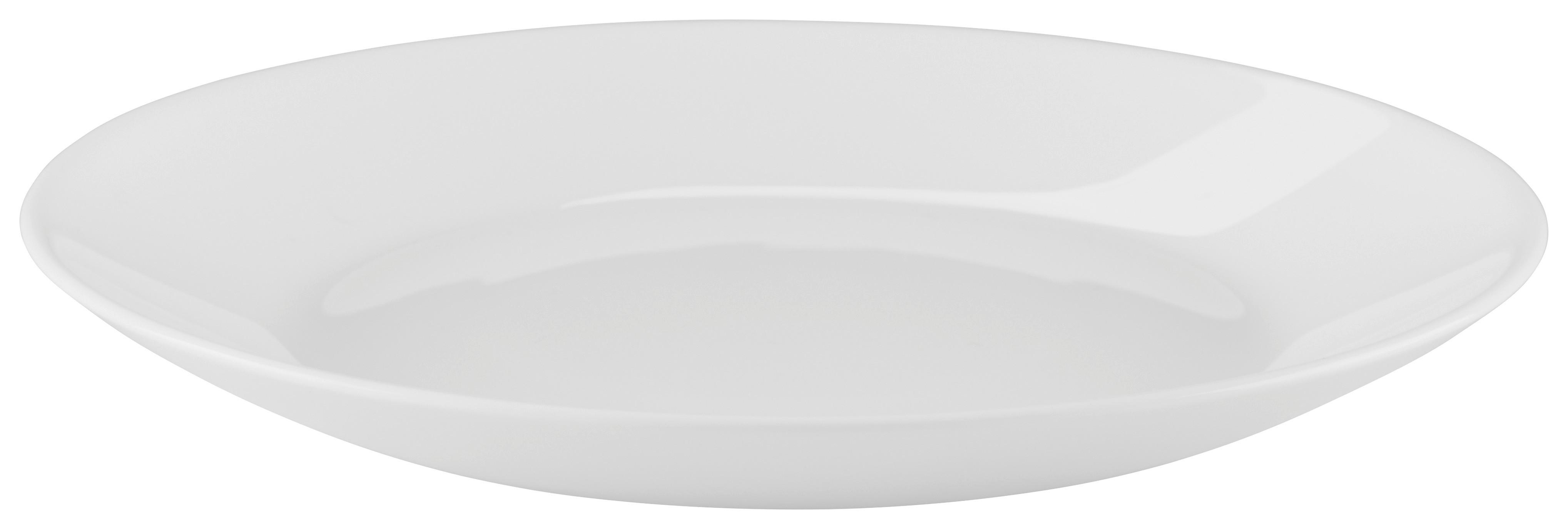Desszertes Tányér Olivia - fehér, Basics, Üveg (18cm) - Best Price