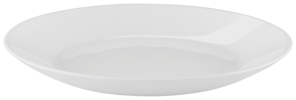 Desszertes Tányér Olivia - fehér, Basics, Üveg (18cm) - Best Price