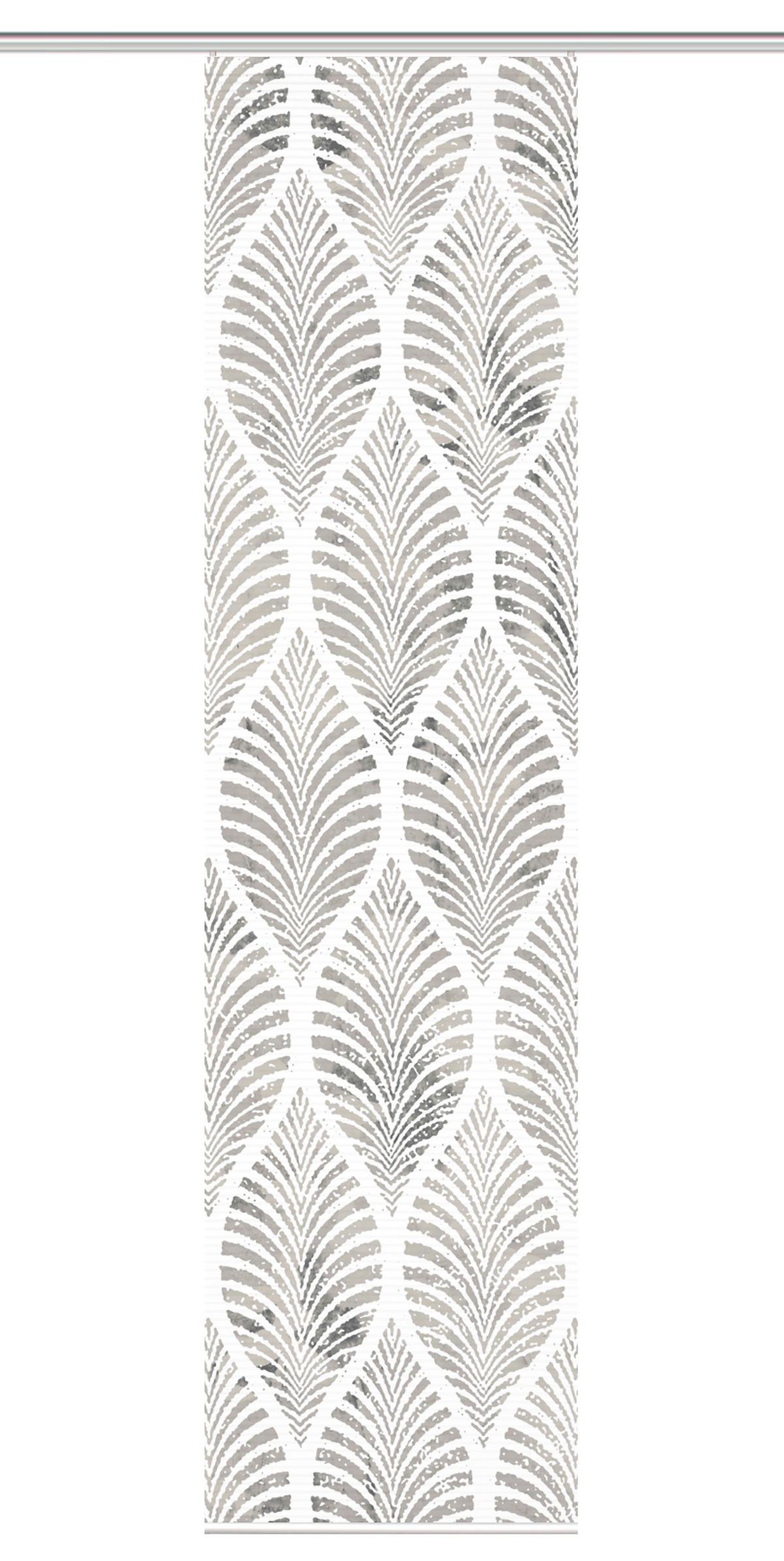 Flächenvorhang Vidaro Grau B: 60 cm - Grau, Natur, Textil (60/245cm) - Schmidt W. Gmbh