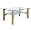 Couchtisch Glas mit Ablagefach Foresto, Eiche - Eichefarben, Basics, Glas/Holzwerkstoff (110/45/60cm) - Livetastic Couchtisch Glas mit Ablagefach Foresto, Eiche - Eichefarben, Basics, Glas/Holzwerkstoff (110/45/60cm) - Livetastic