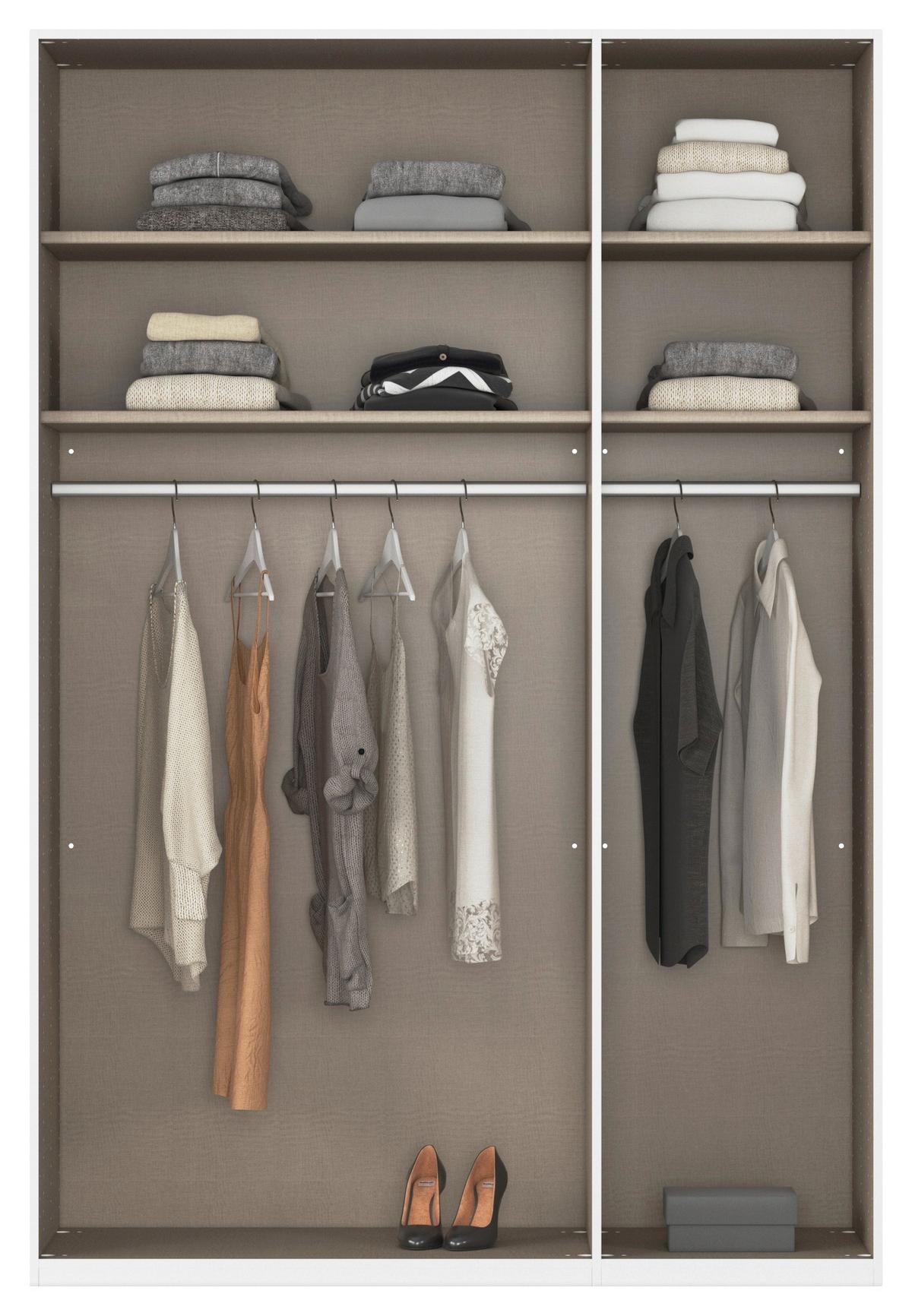 Drehtürenschrank Alabama Eiche Dekor B: 136 Cm - Eiche Artisan, MODERN, Holzwerkstoff (136/229/54cm) - Rauch Möbel