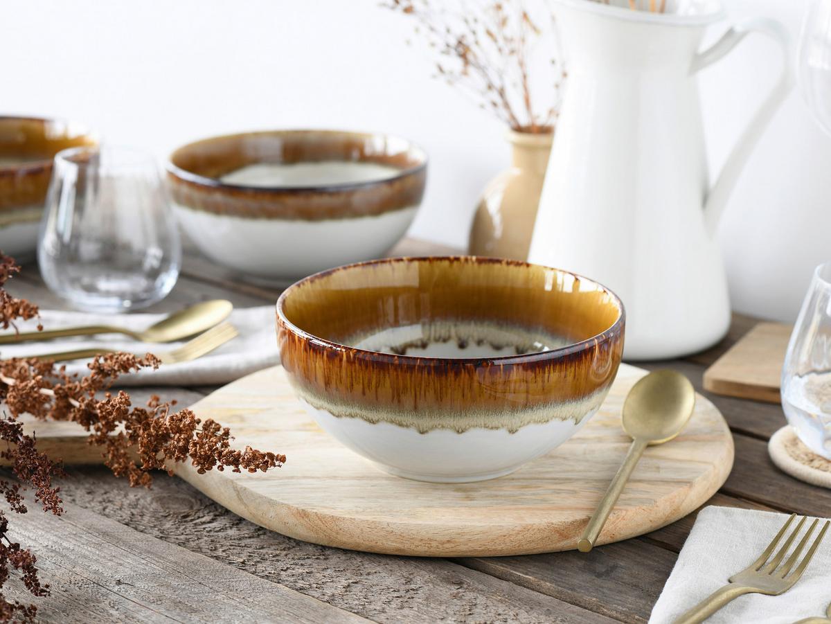 Schüsselset Cascade Steinzeug 4-Teilig - Design, Keramik - Creatable