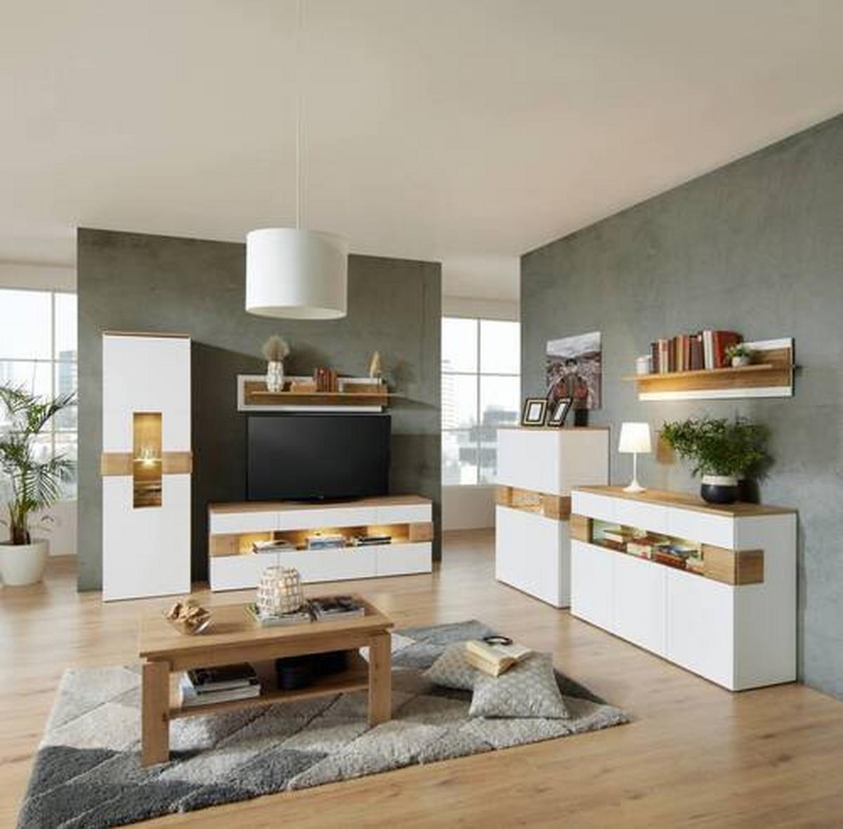 ŠIROKÁ KOMODA DIMITRI - Moderní, kompozitní dřevo/plast (150/88/42cm)