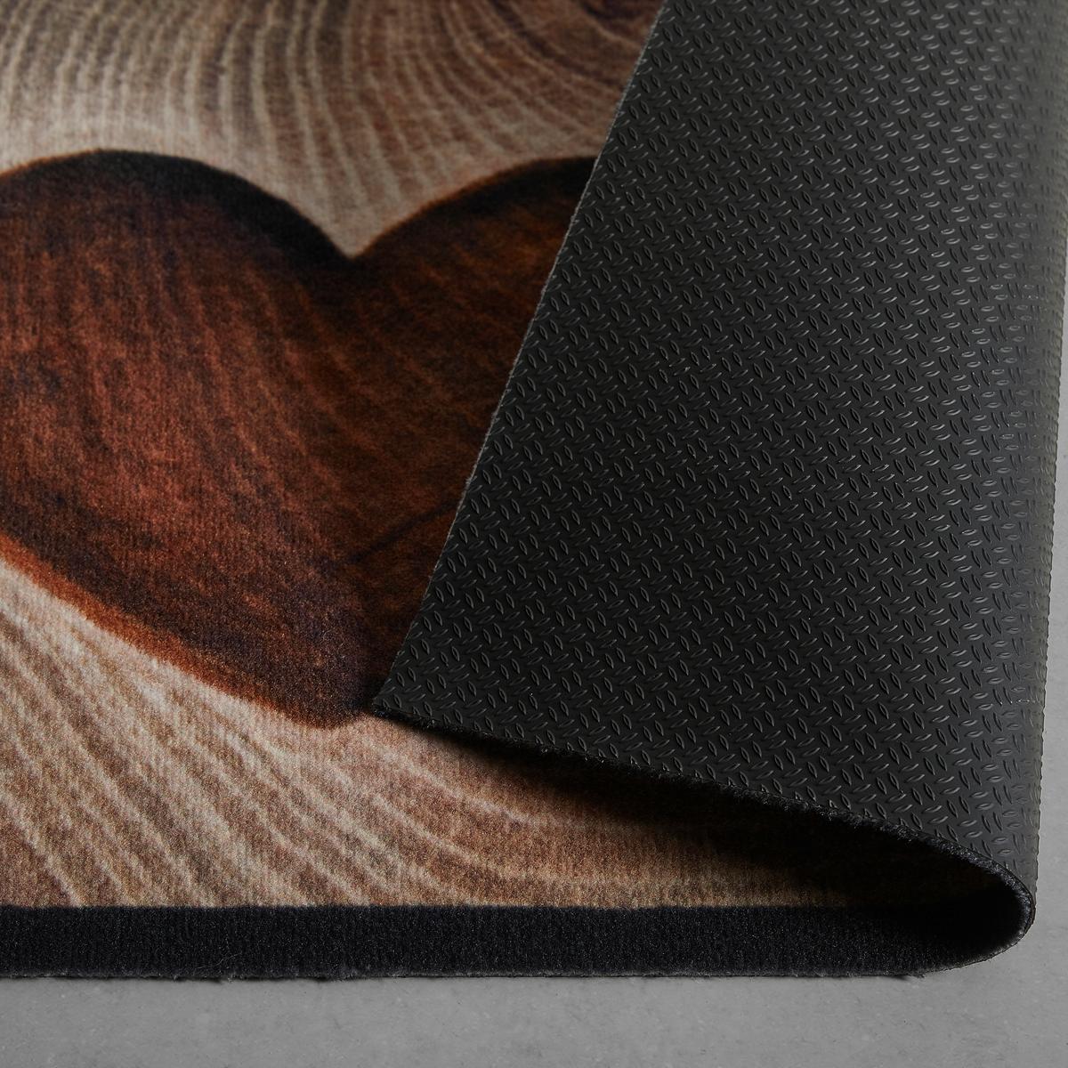 DVEŘNÍ ROHOŽKA Love Home Wood, 50/70cm - hnědá, Basics, plast (50/70cm) - Modern Living