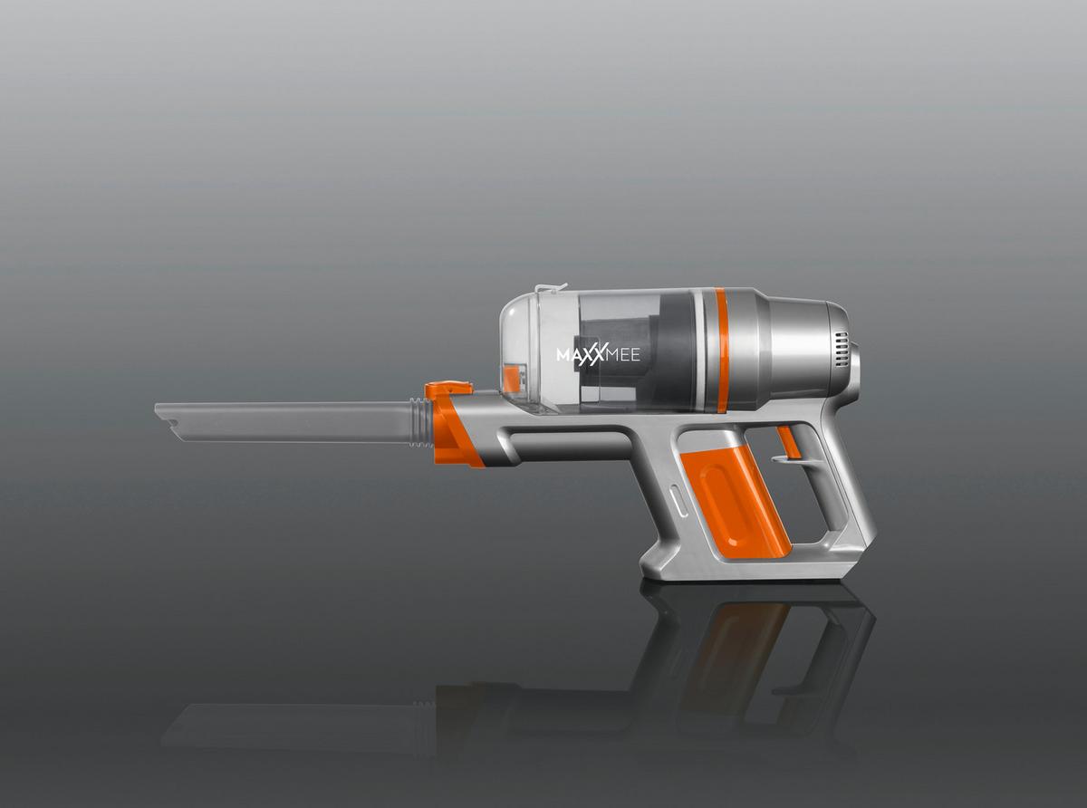 Zyklonstaubsauger Vanessa - Silberfarben/Orange, MODERN, Kunststoff (38/12,8/19,3cm)