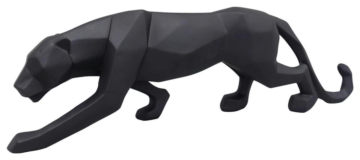 Dekoračný panter PANTHER - čierna, plast (45,5/14/7,3cm) - Mömax