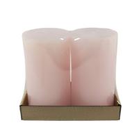 Stumpenkerze Sophie - Rosa, KONVENTIONELL, Naturmaterialien (6,8/12cm) - Ondega