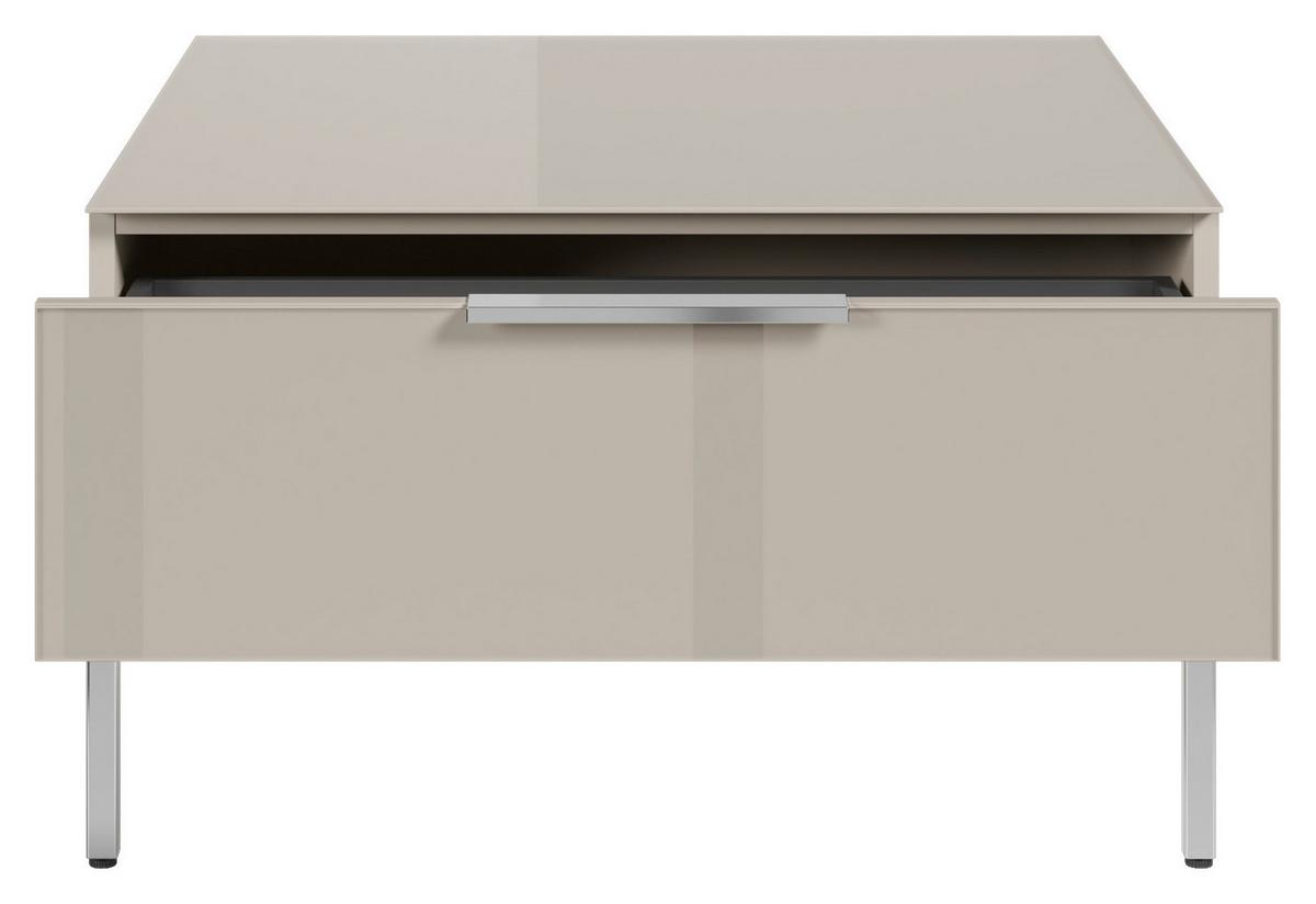 KONFERENČNÍ STOLEK SIENA - kašmírová/barvy chromu, Moderní, kov/kompozitní dřevo (70/41/70cm) - Premium Living