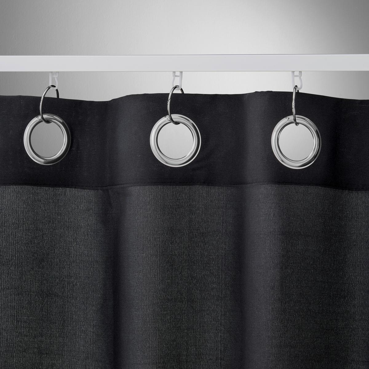 ZÁVĚS S OČKY ABBY, 140/235 cm - černá, Konvenční, textil (140/235cm) - Modern Living