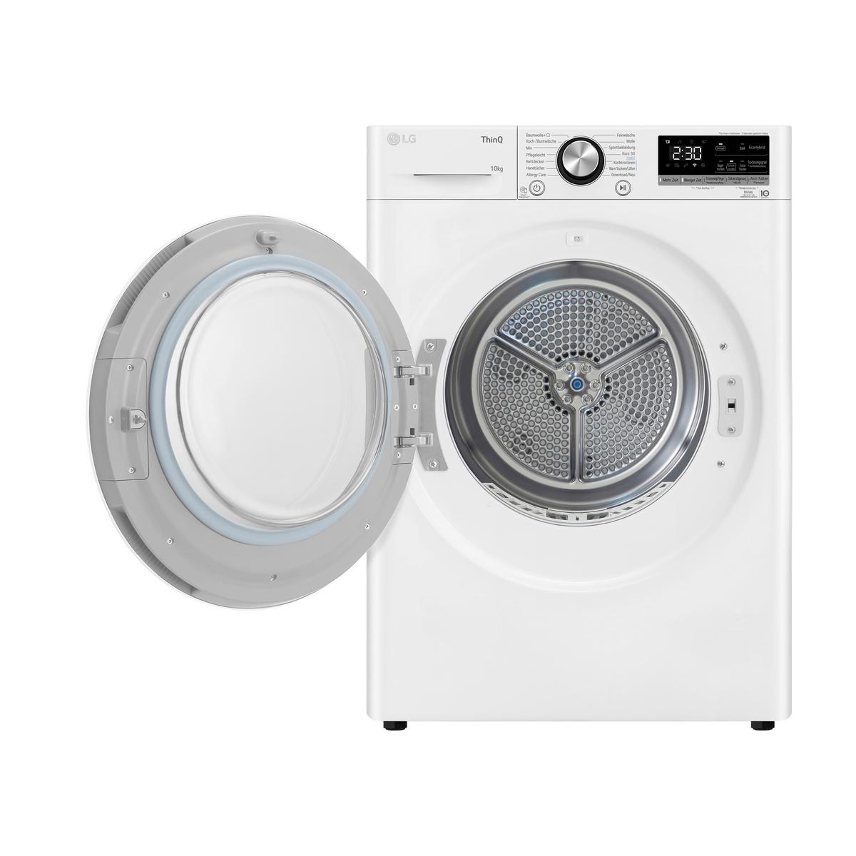 Wärmepumpentrockner LG V9ayxt - Weiß, Basics, Metall (60/85/66cm) - LG